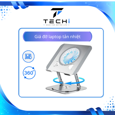 [ PHỤ KIỆN TECHI ] Giá đỡ laptop tản nhiệt