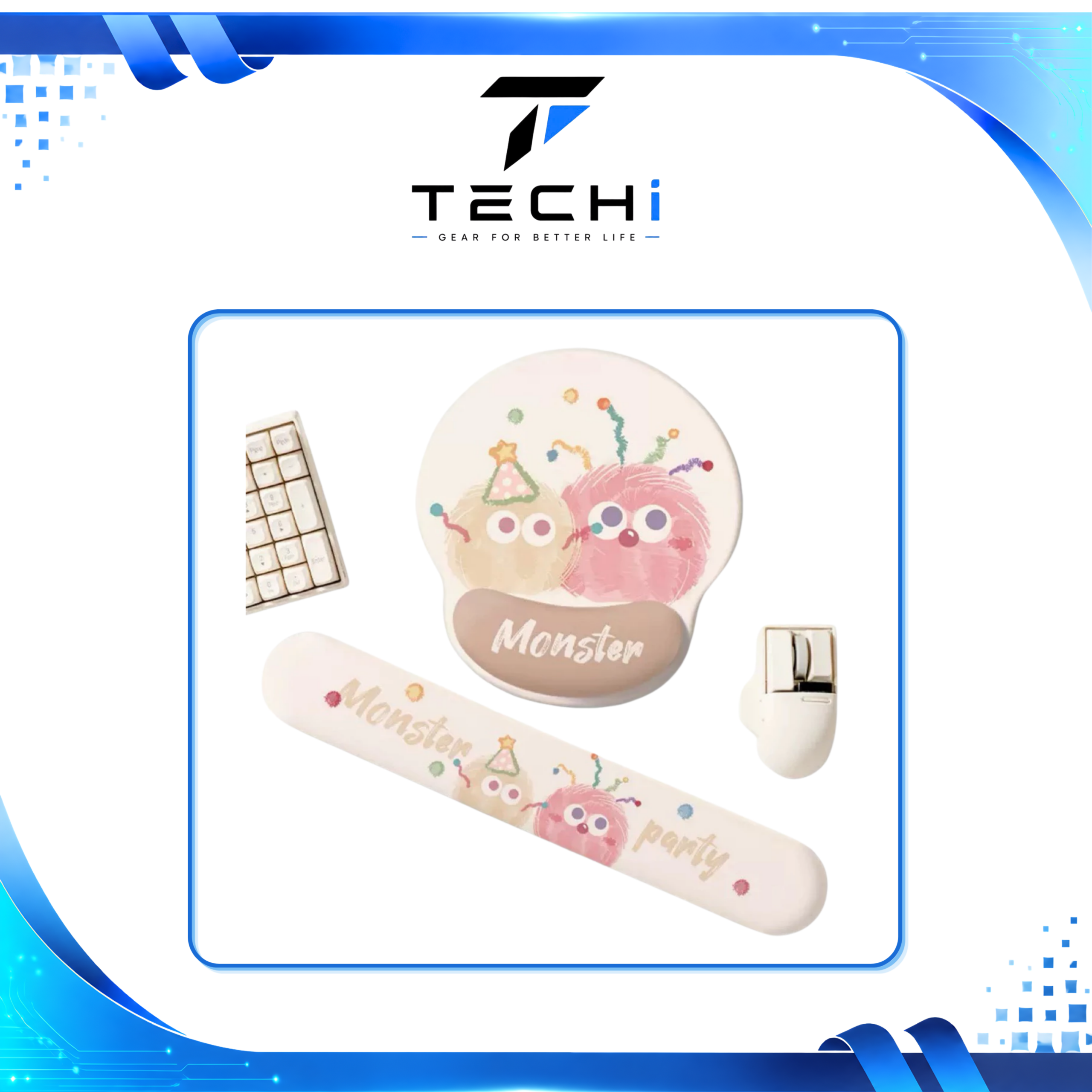 Combo lót chuột và kê tay bàn phím Combo lót chuột và kê tay bàn phím