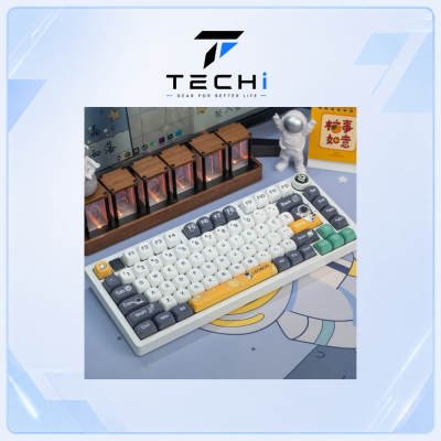 Bàn phím cơ bluetooth LEOBOG HI75C PRO - khung nhôm 3 mode -Led RGB mạch xuôi - Có núm xoay